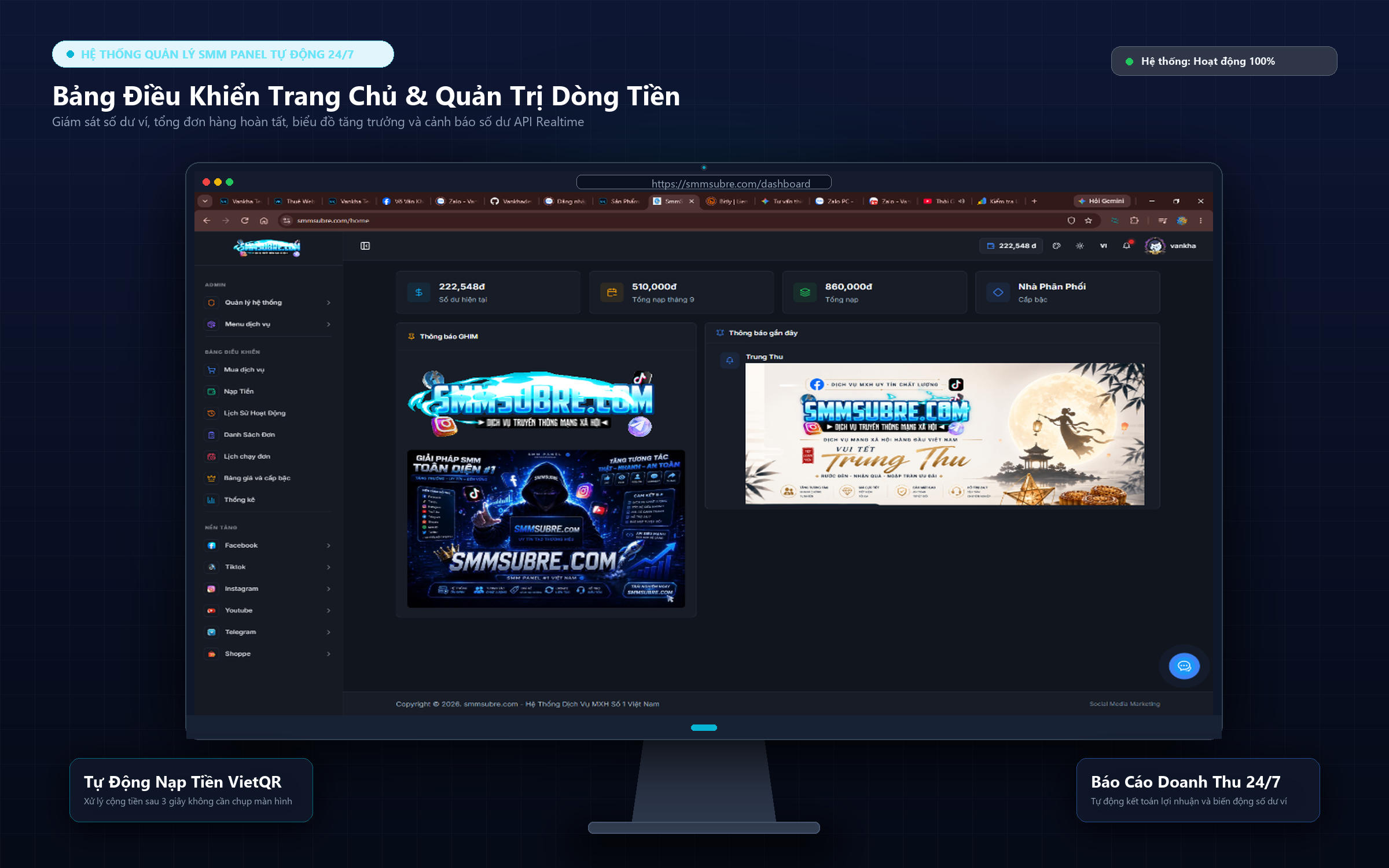 Thuê web con đấu dịch vụ qua smmsubre.com
